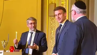 Macron'un Yahudi dini töreni laiklik tartışmalarına yol açtı