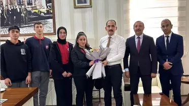 Çıldır Çok Programlı Lise öğrencileri Kaymakamı ziyaret etti