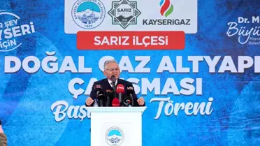 Sarız'da doğalgaz için ilk adım atıldı
