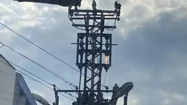 Karabük'te elektrik trafosunda yangın çıktı