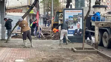Zonguldak Belediyesi Kaldırım ve Betonlama Çalışmalarına Devam Ediyor