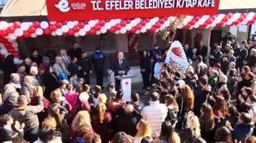 Efeler'de 14'üncü Kitap Kafe düzenlenen tören ile açıldı