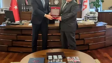 Zonguldak Bülent Ecevit Üniversitesi Rektörü Türkiye Uzay Ajansı Başkanı'na ziyarette bulundu