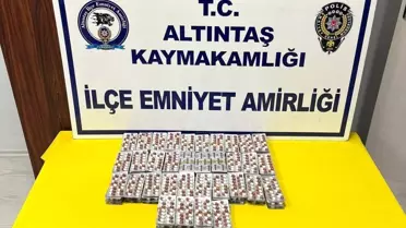 Kütahya'da bin 890 adet sentetik ecza hap ele geçirildi, şüpheli tutuklandı