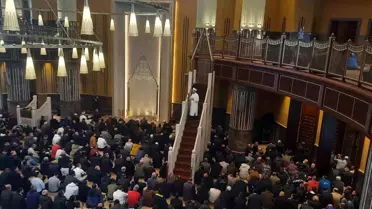Diyanet İşleri Başkanı Ali Erbaş Taksim Camii'nde hutbe verdi