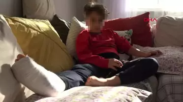 Trabzon'da öğrencinin ayağı kartonla sarıldı, aile şikayetçi oldu
