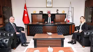 Atılım Üniversitesi İşletme Fakültesi Dekan Yardımcısı ZBEÜ Rektörü'nü ziyaret etti