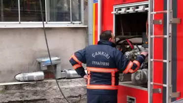 6 katlı binadaki baca yangını paniğe sebep oldu