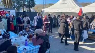 Samsun'un Alaçam ilçesinde Filistin'e yardım için kermes düzenlendi