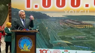 Artvin Havalimanı'nda 1 Milyonuncu Yolcu Kutlaması