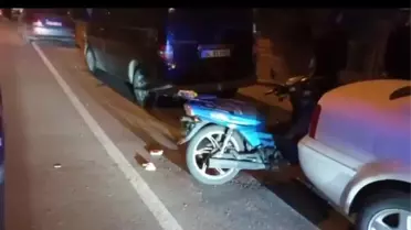 Edirne'de seyir halindeki motosiklet devrildi, sürücü yaralandı