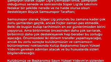 Samsunspor, CAS'tan transfer yasağı cezası aldı