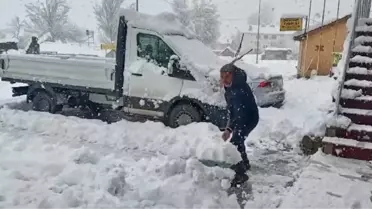 Tunceli'de Kar Yağışı: 96 Köy Yolu Ulaşıma Kapandı