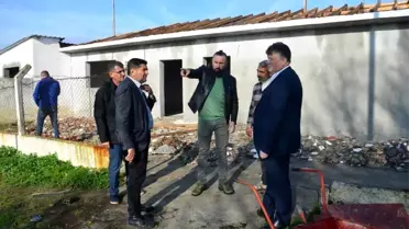 Aydın'da Bağarası Sentetik Futbol Sahası'nda Bakım ve Onarım Çalışmaları Devam Ediyor