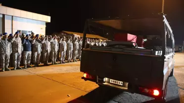 Irak'ta terör saldırısında şehit olan Piyade Sözleşmeli Er Emre Taşkın'ın naaşı Malatya'ya getirildi