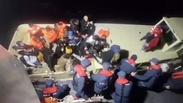 Çanakkale'de 44 kaçak göçmen ve 1 kaçakçı yakalandı