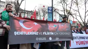 Üniversitelerden Pençe-Kilit Harekatı ve İsrail'in saldırılarına protesto yürüyüşü