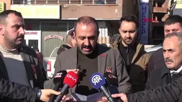 Bitlis'te Gaziler ve Şehit Aileleri Vakfı üyeleri HDP İl Binası önünde basın açıklaması yaptı