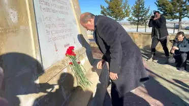 KKTC Cumhurbaşkanı Ersin Tatar, Sarıkamış Alisofu Şehitliği'ni ziyaret etti