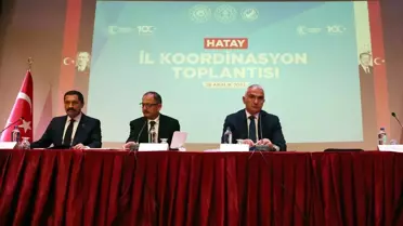 Bakanlar Hatay'da il genel koordinasyon toplantısına katıldı