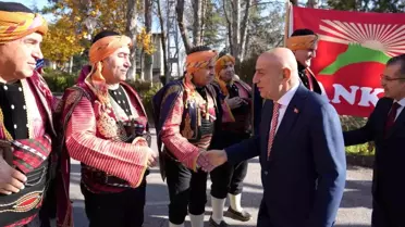 Keçiören Belediye Başkanı Turgut Altınok, Atatürk'ün Ankara'ya gelişinin 104. yıl dönümünde Meteoroloji Genel Müdürlüğü binasını ziyaret etti