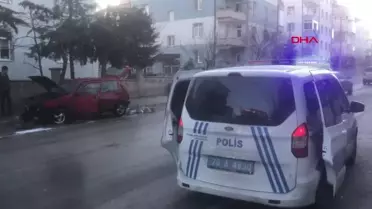 KARAMAN'da Otomobil Kontağından Çıkan Yangın İtfaiye Tarafından Söndürüldü
