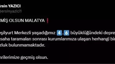 Malatya Valisi: Deprem Sonrası Olumsuz Bir Duruma Rastlanmadı
