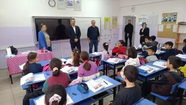 Baskil Kaymakamı Ömer Tuğrul Kundakçı, Baskil İlkokulunu ziyaret etti