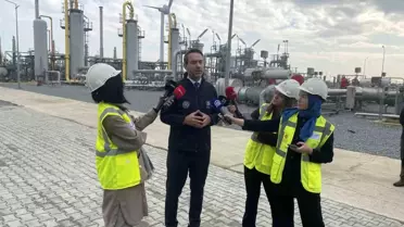 Bakan Bayraktar, Silivri'deki Yer Altı Doğal Gaz Depolama Alanı Tesisi'ni ziyaret etti