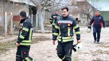 Elazığ'da bir evin bahçesindeki depoda çıkan yangın söndürüldü