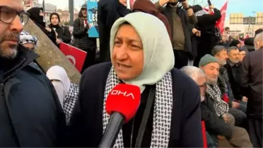 Şehitlerimize Rahmet, Filistin'e Destek, İsrail'e Lanet Yürüyüşü