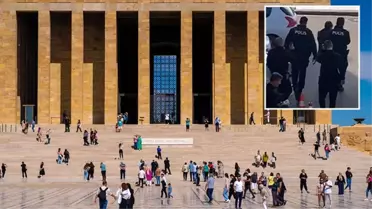 Anıtkabir'de ''Kahrolsun Cumhuriyet'' sloganları atan şahıs tutuklandı