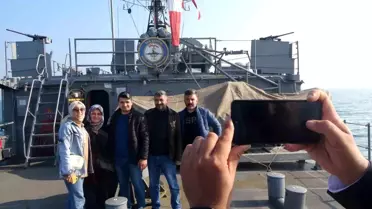 Mersin'in kurtuluş yıl dönümünde TCG Bartın gemisi ziyarete açıldı