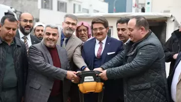 Kahramanmaraş'ta yıkılan Kışla Cami'nin temeli atıldı