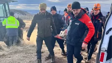Divriği'de avlanmak için gittiği arazide yaralanan kişi kurtarıldı