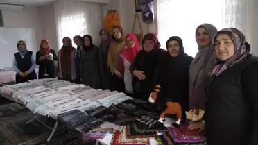 Çankırı'da Kadınlar, Ördükleri Ürünleri Gazze'ye Bağışladı