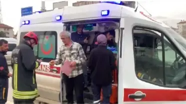 Çorum'da freni arızalanan TIR refüje çıktı