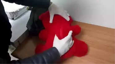 Taksiden oyuncak ayının içinden uyuşturucu çıktı, şüpheli tutuklandı