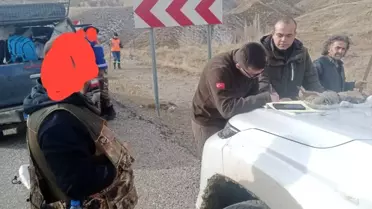 Sivas'ta usulsüz avlanan avcılara yasal işlem uygulandı, telef olan keklikler imha edildi