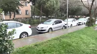İstanbul'da Beylikdüzü'nde Kar Yağışı