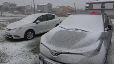 Tekirdağ ve Keşan'da Fırtına ve Kar Yağışı Etkili Oldu