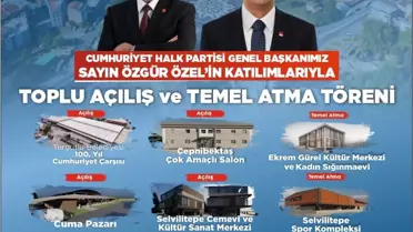 Turgutlu Belediyesi Toplu Açılış ve Temel Atma Töreni