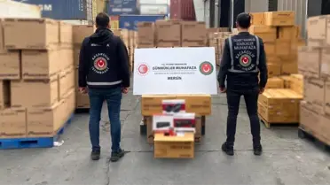 Mersin'de 17 Milyon Liralık Elektronik Eşya Ele Geçirildi