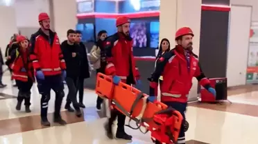 Orta Karadeniz Kariyer Fuarı'nda sağlık ekibince tatbikat gerçekleştirildi