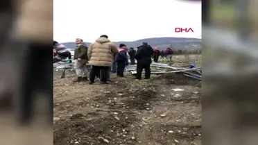 Zonguldak'ta kum yüklü kamyonun çarptığı kazada 1 ölü, 2 yaralı