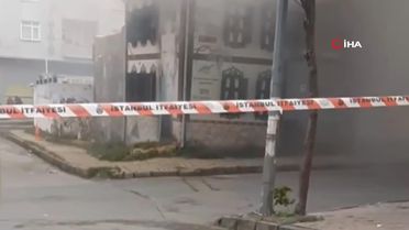 Sultangazi'de benzin istasyonu yakınlarında patlayan trafo paniğe neden oldu