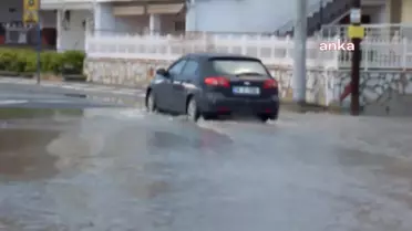 Yağmur ve sel Balıkesir'in plajlarını çöplüğe çevirdi