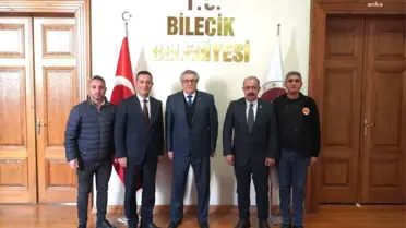 Belediye-İş Sendikası Temsilcileri Bilecik Belediye Başkanı'na Ziyarette Bulundu