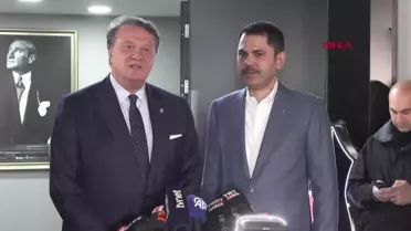 AK Parti İstanbul Büyükşehir Belediye Başkan Adayı Murat Kurum Beşiktaş Spor Kulübü'nü ziyaret etti
