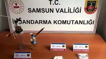 Samsun'da jandarma operasyonunda uyuşturucu ele geçirildi, 1 kişi gözaltına alındı